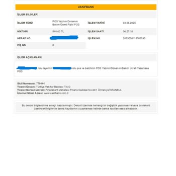 Bilgim Dışında Kesilen Pos Bakım Ücreti Mağduriyeti
