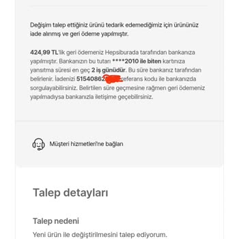 Değişim Talebim Reddedildi, Kazançlarım Gitti