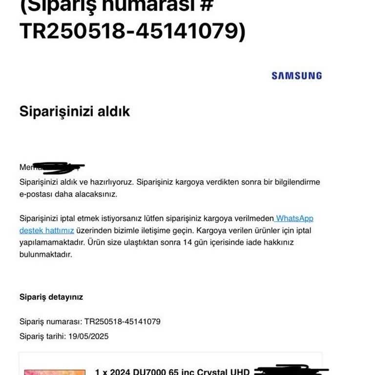 Teslimat Tarihi Değişikliği Talebim Dikkate Alınmadı, Sorun Çözülmedi