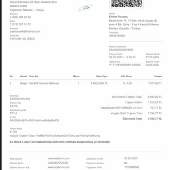 Arızalı Dikiş Makinesi İadesi Reddedildi, Satıcı Çözüm Sunmuyor