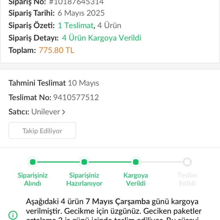 Bir Aydır Kayıp Olan Kargom Bulunamıyor