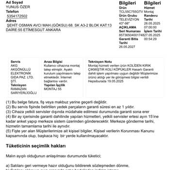 Satın Aldığım TV Kırık Çıktı, İade Ve Değişim Talebim Reddedildi