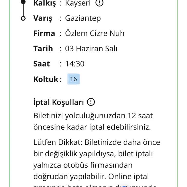 Bilet İptalinde Yaşanan Sorun Ve Müşteri Hizmetleri Yaklaşımı