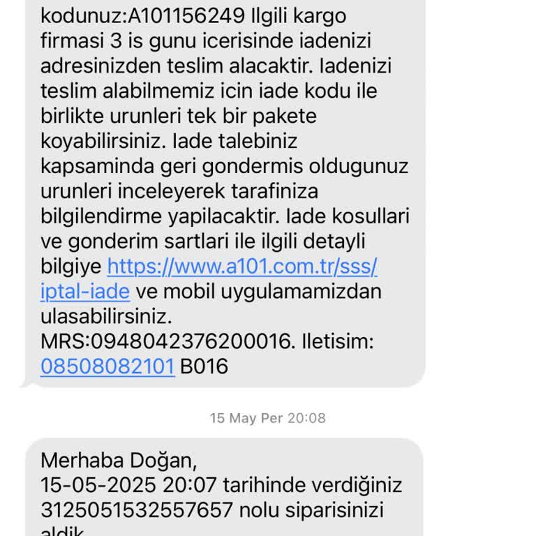 A101 İade Sürecinde Gecikme Ve Belirsizlik Yaşıyorum