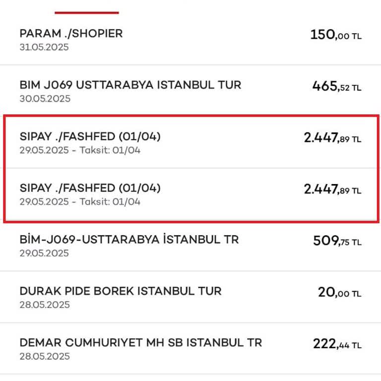 Ödeme Alınamamasına Rağmen Ücretin İki Kez Çekilmesi Ve İade Sorunu