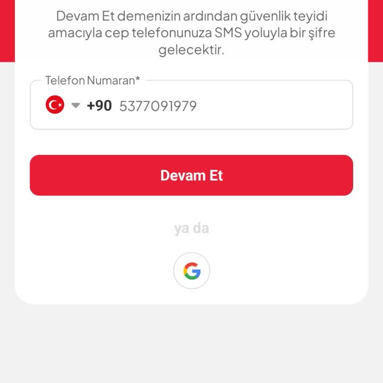 Mobil Uygulamada Giriş Yapılamıyor, Destek Alınamıyor