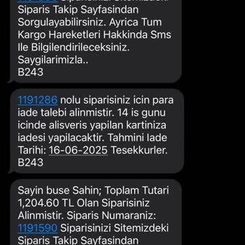 Siparişlerim Teslim Edilmedi İade Yapılmıyor Ve Firmaya Ulaşamıyorum