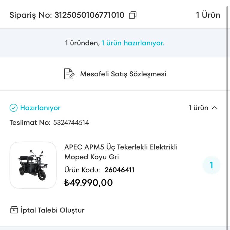 Sipariş Verilen Elektrikli Moped Bir Ayı Aşan Süredir Teslim Edilmedi