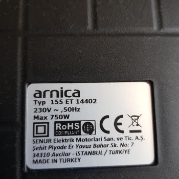 Arnica Elektrik Süpürgesi Başlık Arızası Ve Müşteri Hizmetlerine Ulaşılamıyor