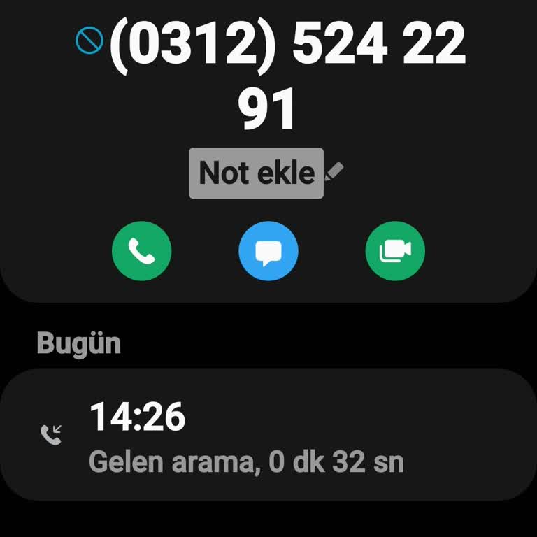 Şüpheli Numaradan Gelen Arama Sonrası Güvenlik Endişesi