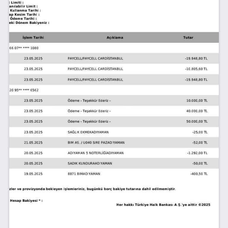 Bilgim Dışında 3D Secure İle Onaylanmayan Yüksek Tutar İşlem