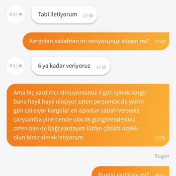 Siparişin Stokta Olmamasına Rağmen Oyalama Ve Son Anda İptal