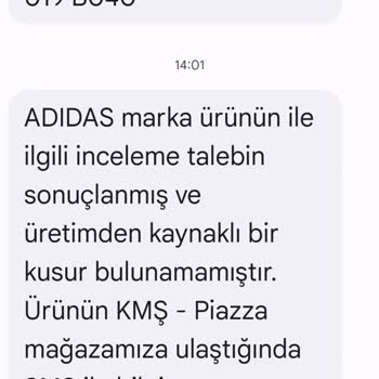 Adidas Ayakkabı Sürekli Ayağımı Yara Yapıyor, İnceleme Sonucu Yetersiz