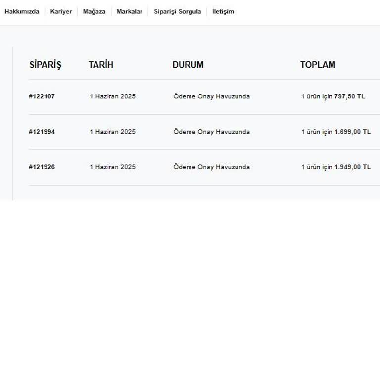 Siparişim Kargoya Verilmedi İletişim Yok Ücret İadesi Talep Ediyorum