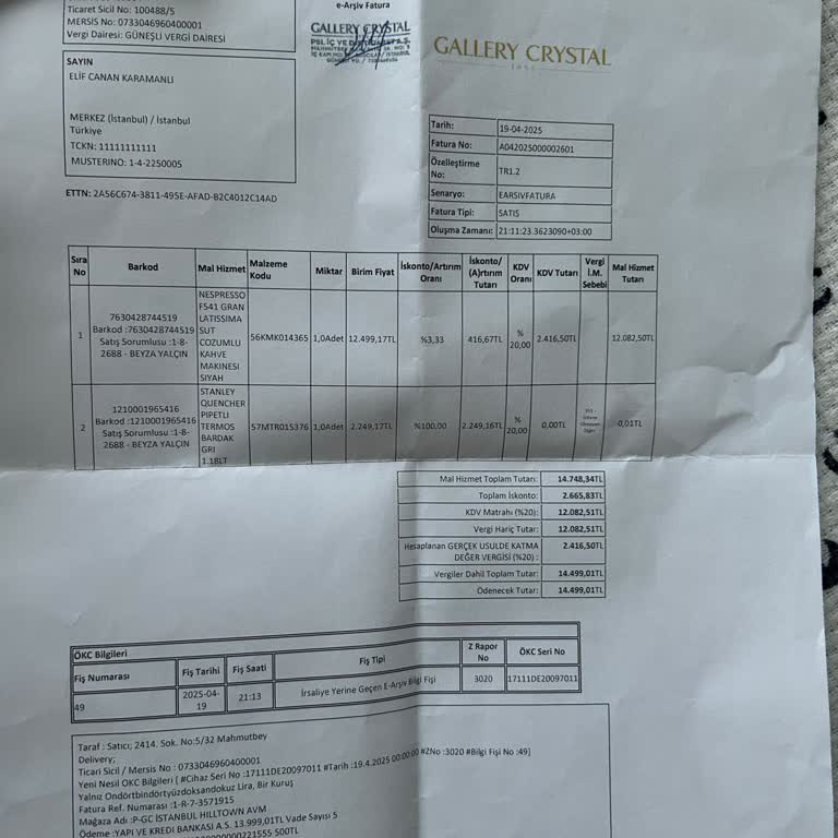 Satın Alınan Nespresso Makinesi İçin Hediye Kapsüller Ulaşmadı, Destek Bekliyorum