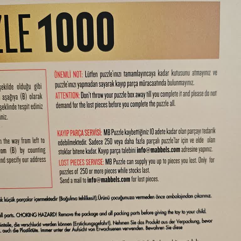 Mabbels Puzzle'da Kayıp Parça Sorunu!