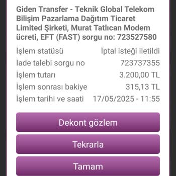 Modem Satışı Sonrası Para İadesi Yapılmıyor Kişisel Bilgilerim Riskte