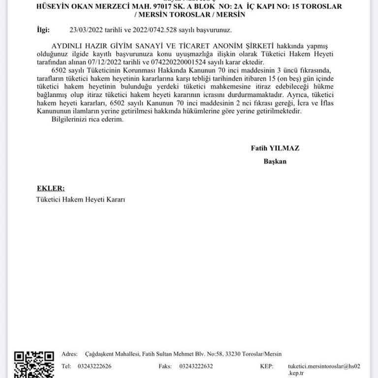 LG Bulaşık Makinesi Sürekli Arızalanıyor, Hakem Heyeti Kararı Uygulanmıyor
