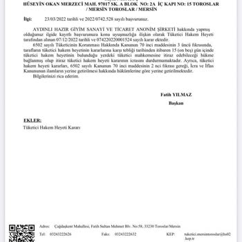 LG Bulaşık Makinesi Sürekli Arızalanıyor, Hakem Heyeti Kararı Uygulanmıyor