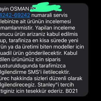Arızalı Termosun Değişimi Gecikti, Müşteri Hizmeti Yetersiz