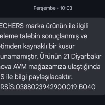 FLO'dan Alınan Skechers Ayakkabının Kısa Sürede Yıpranması Ve Garanti Sürecinde Yaşanan Memnuniyetsizlik