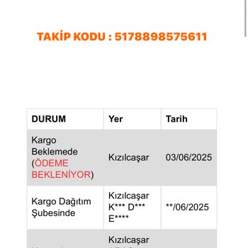 Kargo Takip Mesajı Sonrası Yaşanan Kart Çekimi Sorunu