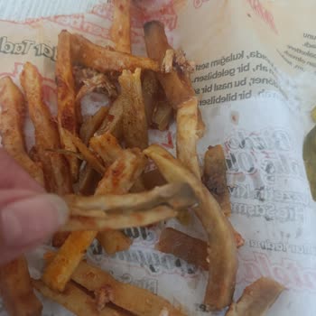 Öncü Döner Özensiz Yapılmış Bir Dürüm