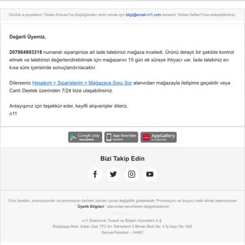 Garanti Sürecinde Değişen Ürünüm Elime Ulaşmadı