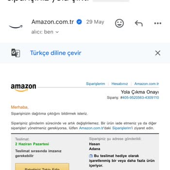 Amazon'dan Alınan Ayakkabının Kargoya Teslim Edilmemesi Ve Yanıltıcı Bilgilendirme