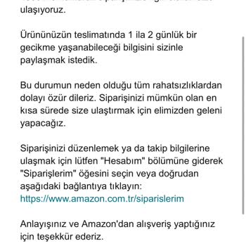Amazon'dan Alınan Ayakkabının Kargoya Teslim Edilmemesi Ve Yanıltıcı Bilgilendirme