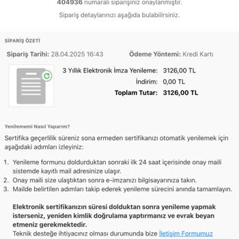 E-İmza Yenileme Sürecinde İletişim Ve Destek Sorunu