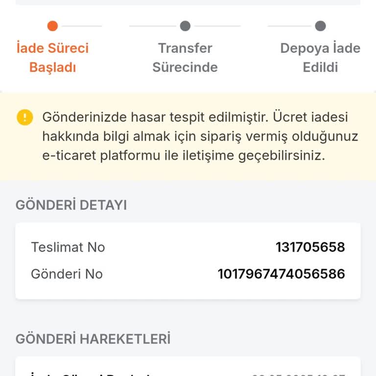 Hasarlı Sipariş Sonrası Para İadesi Yapılmıyor, Bilgi Verilmiyor