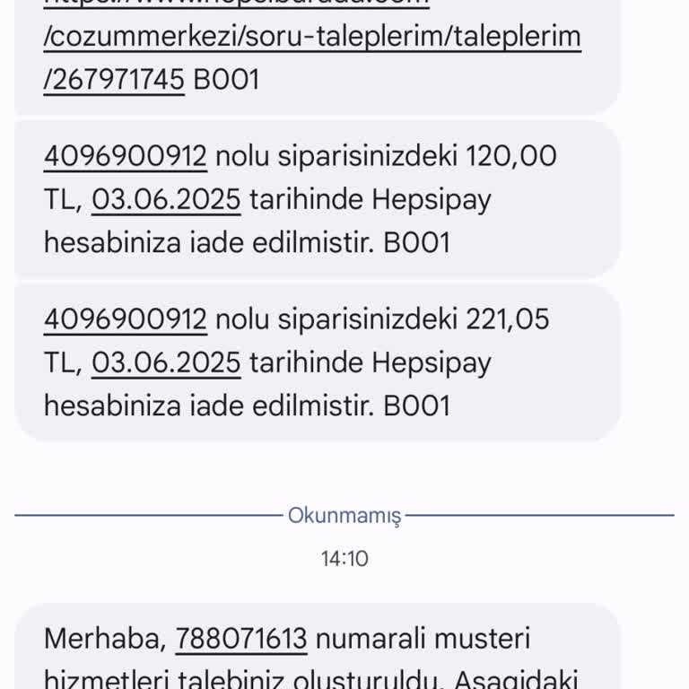 İade Sonrası Kupon Ve Para İadesinde Mağduriyet Yaşadım