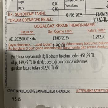 Doğalgaz Faturasında Anormal Artış Ve Haksız Tahsilat