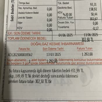 Doğalgaz Faturasında Anormal Artış Ve Haksız Tahsilat