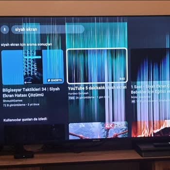 Bir Aylık Onvo TV Ekranında Aniden Beyaz Çizgiler Oluştu