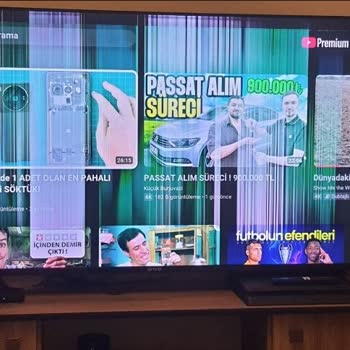 Bir Aylık Onvo TV Ekranında Aniden Beyaz Çizgiler Oluştu