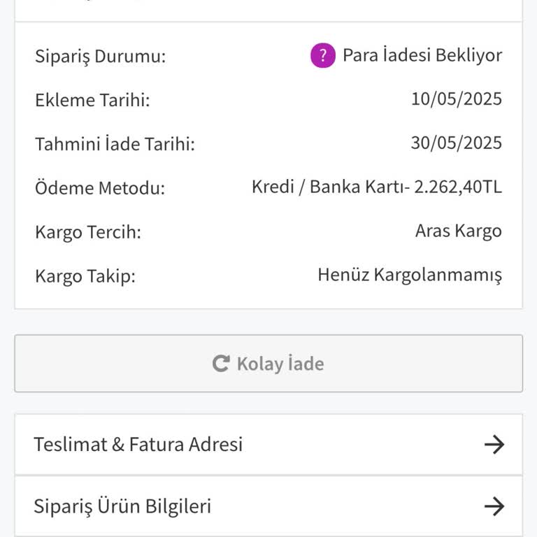 Modayseli'den Alışverişte Teslimat Ve İade Sorunu Yaşıyorum