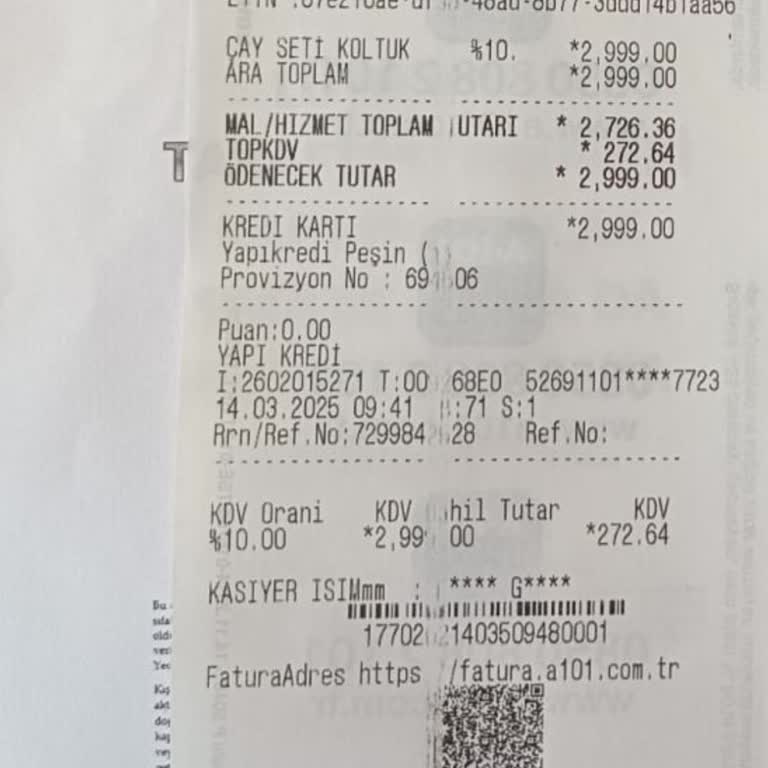 A101'dan Aldığım Ürün Teslim Edilmedi, Para İadesi Yapılmıyor