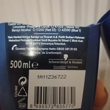 Blendax Şampuan İçinden Yabancı Madde Çıkması Ve Üretim Hatası