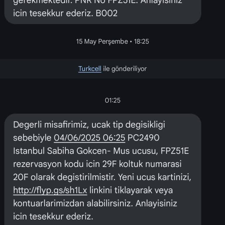 Pegasus'ta Uçuş Saati Ve Koltuk Değişikliği Mağduriyeti