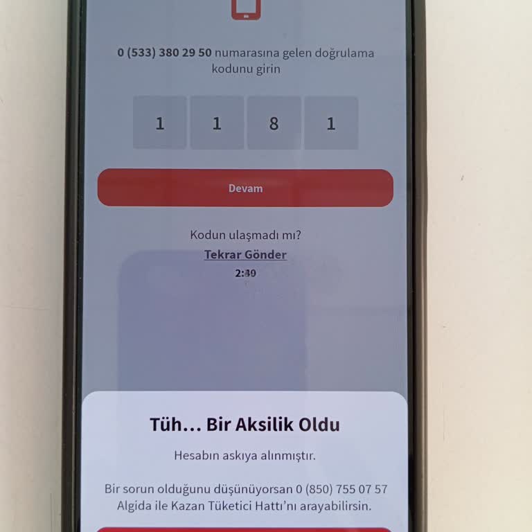Hediye Dondurma Uygulamasının Haksızca Kapatılması Ve Mağduriyetimiz