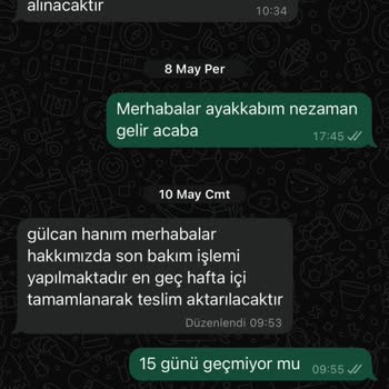 Ayakkabım 36 Gündür Teslim Edilmedi İletişimde Sürekli Oyalama