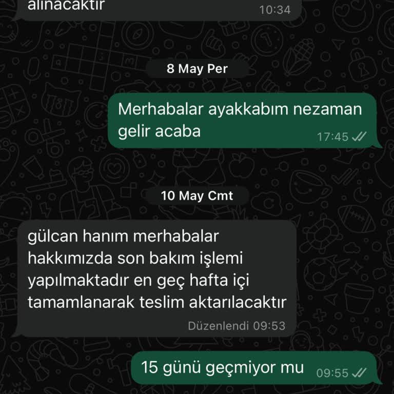 Ayakkabım 36 Gündür Teslim Edilmedi İletişimde Sürekli Oyalama