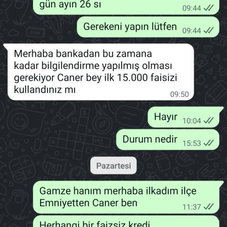 Faizsiz Kredi Vaadiyle Kredi Kartı Verildi, Kredi Tanımlanmadı