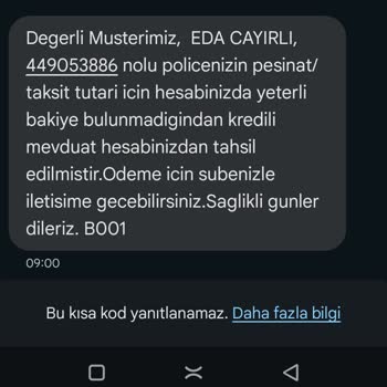 Onayım Olmadan Yenilenen Konut Sigortası Ve Hesabımdan Yapılan Kesinti