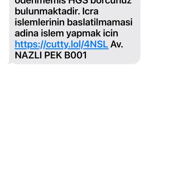HGS Borcu Adıyla Sahte Mesajla Kredi Kartımdan Para Çekildi