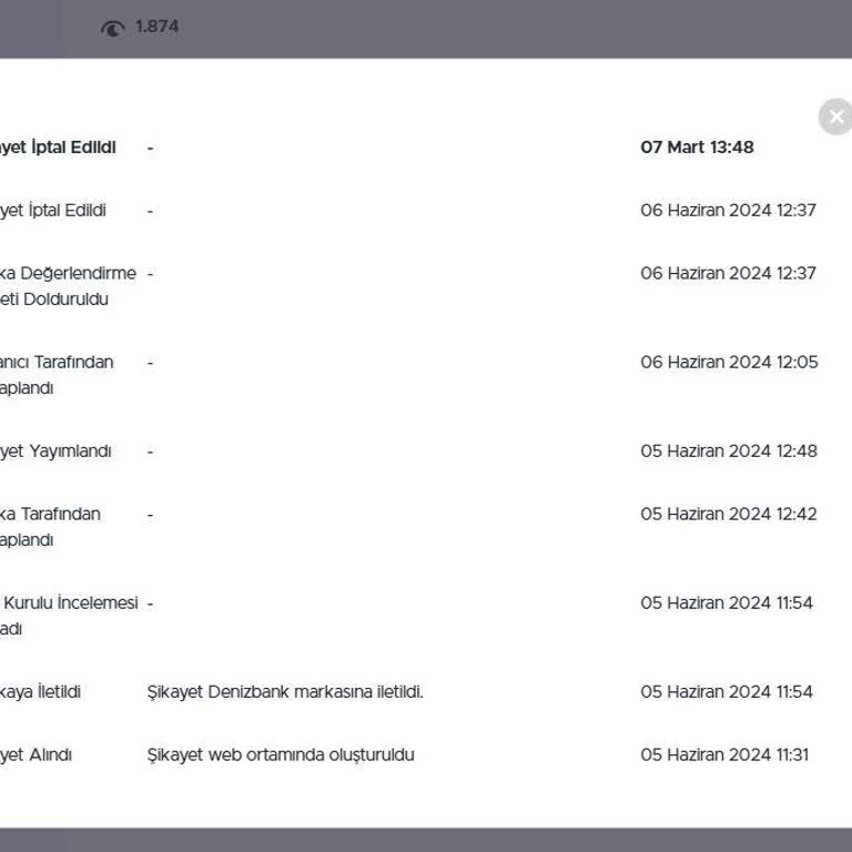 Denizbank Kredi Kartı Üyelik Ücreti Haksız Yere Kesildi