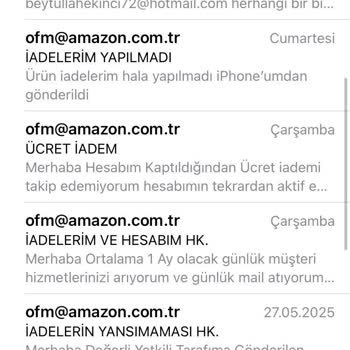 Yanlış Ürün Ve İade Sonrası Kapatılan Hesap Mağduriyeti