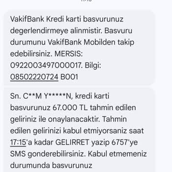 Bilgim Dışında Kredi Kartı Başvurusu Yapıldı!